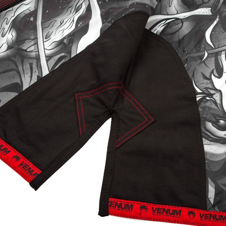 kimono venum devil jiu-jitsu - brancopreto - exclusivo