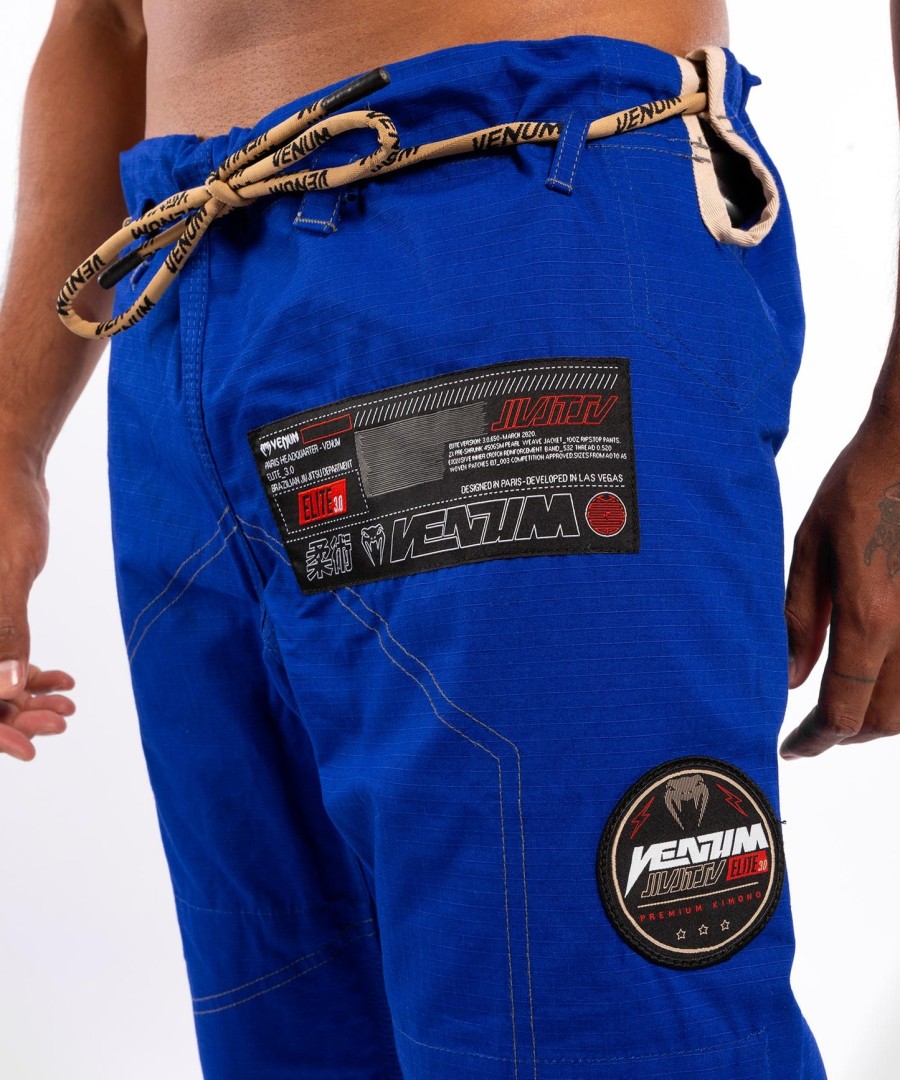 kimono venum elite 3.0 para jiu-jitsu - azul