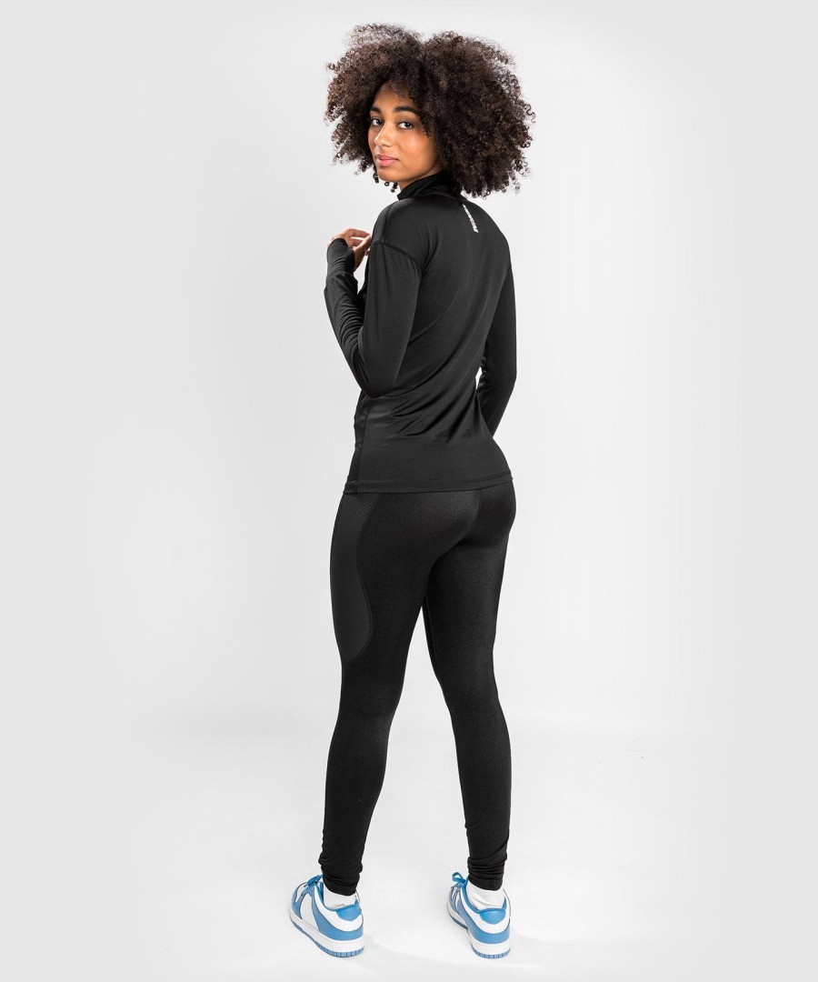 camiseta térmica feminina venum essential base layer - preta