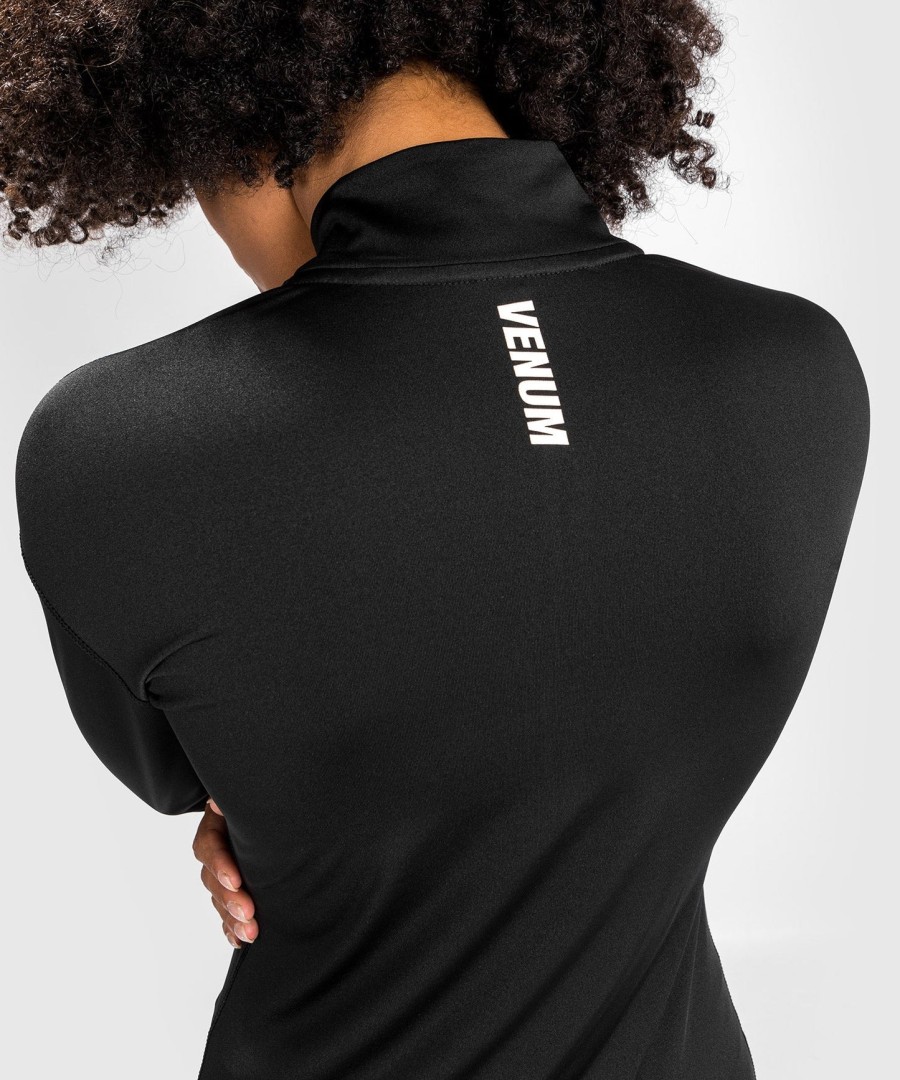 camiseta térmica feminina venum essential base layer - preta