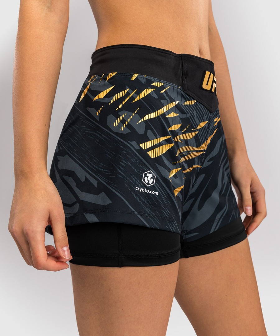 ufc fusion by venum authentic fight night short de luta feminina - campeã