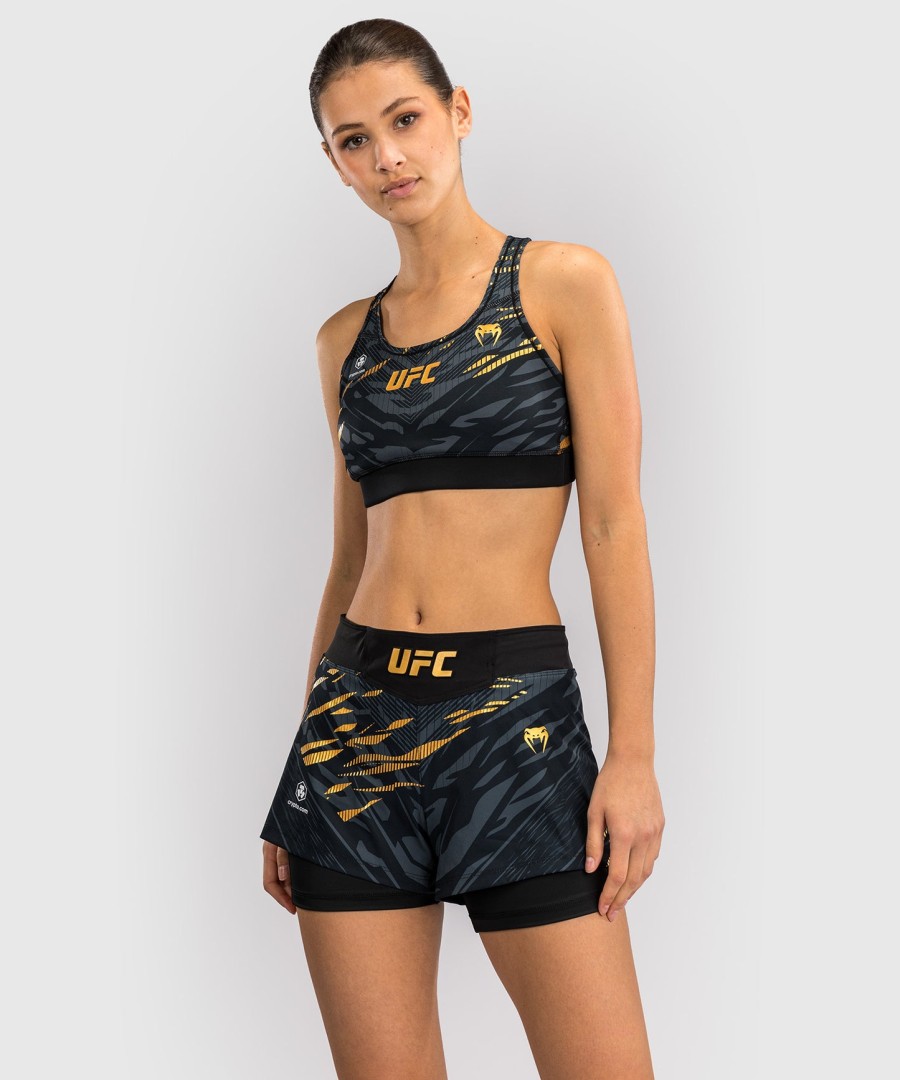 ufc fusion by venum authentic fight night short de luta feminina - campeã