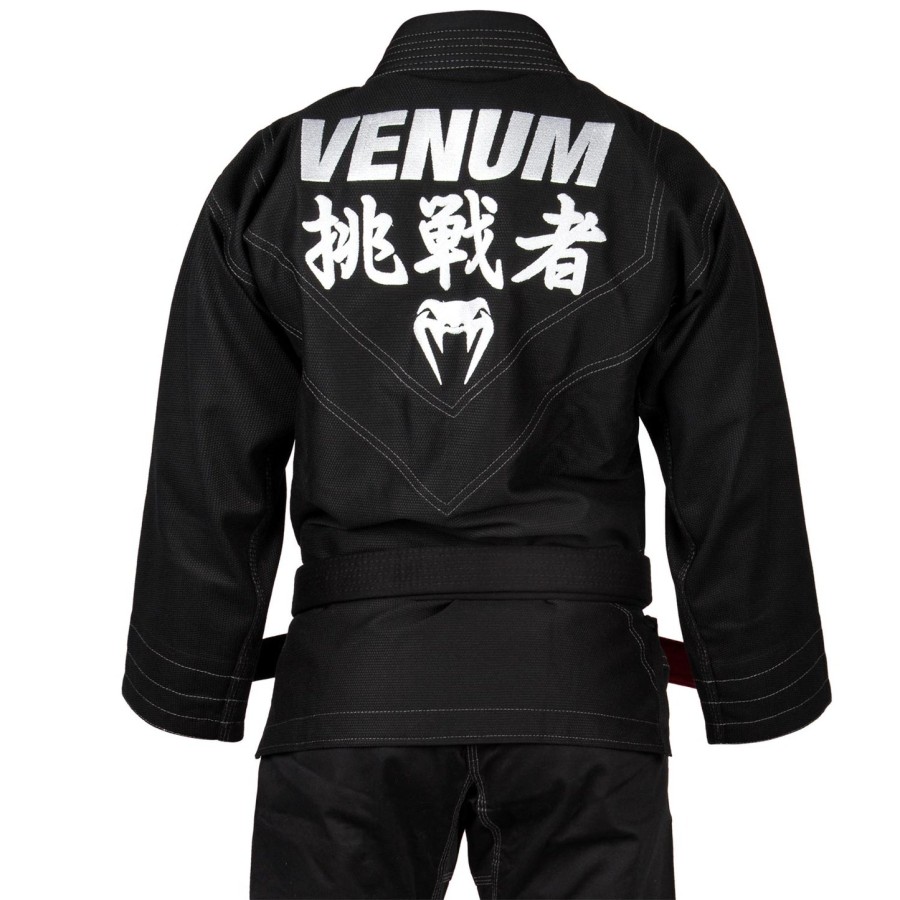 kimono venum challenger 4.0 para jiu-jitsu - bolsa inclusa - preto