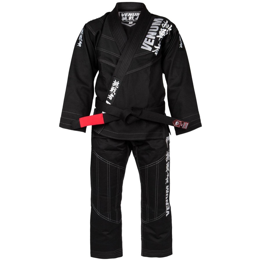 kimono venum challenger 4.0 para jiu-jitsu - bolsa inclusa - preto