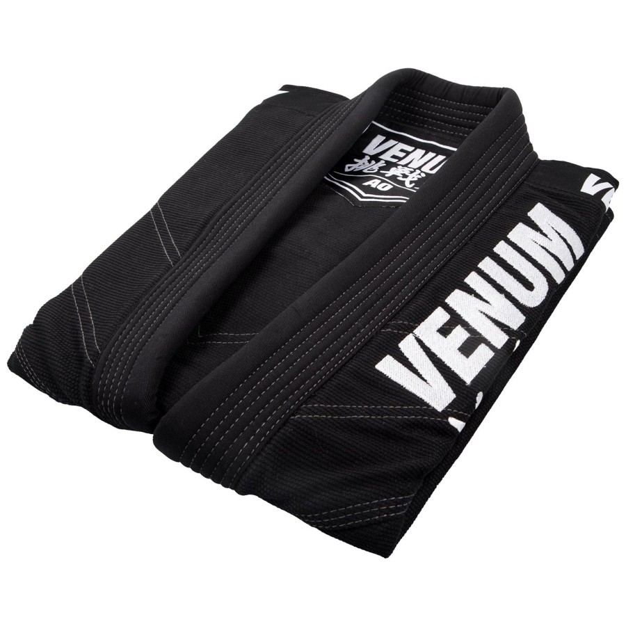 kimono venum challenger 4.0 para jiu-jitsu - bolsa inclusa - preto