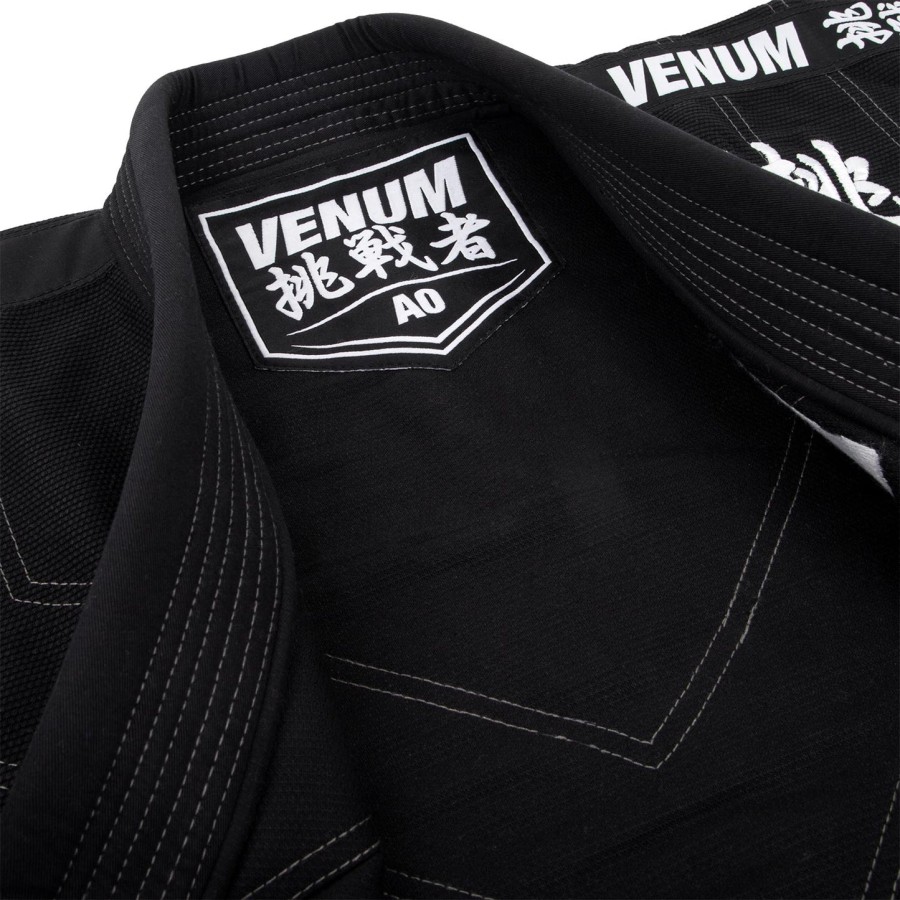kimono venum challenger 4.0 para jiu-jitsu - bolsa inclusa - preto