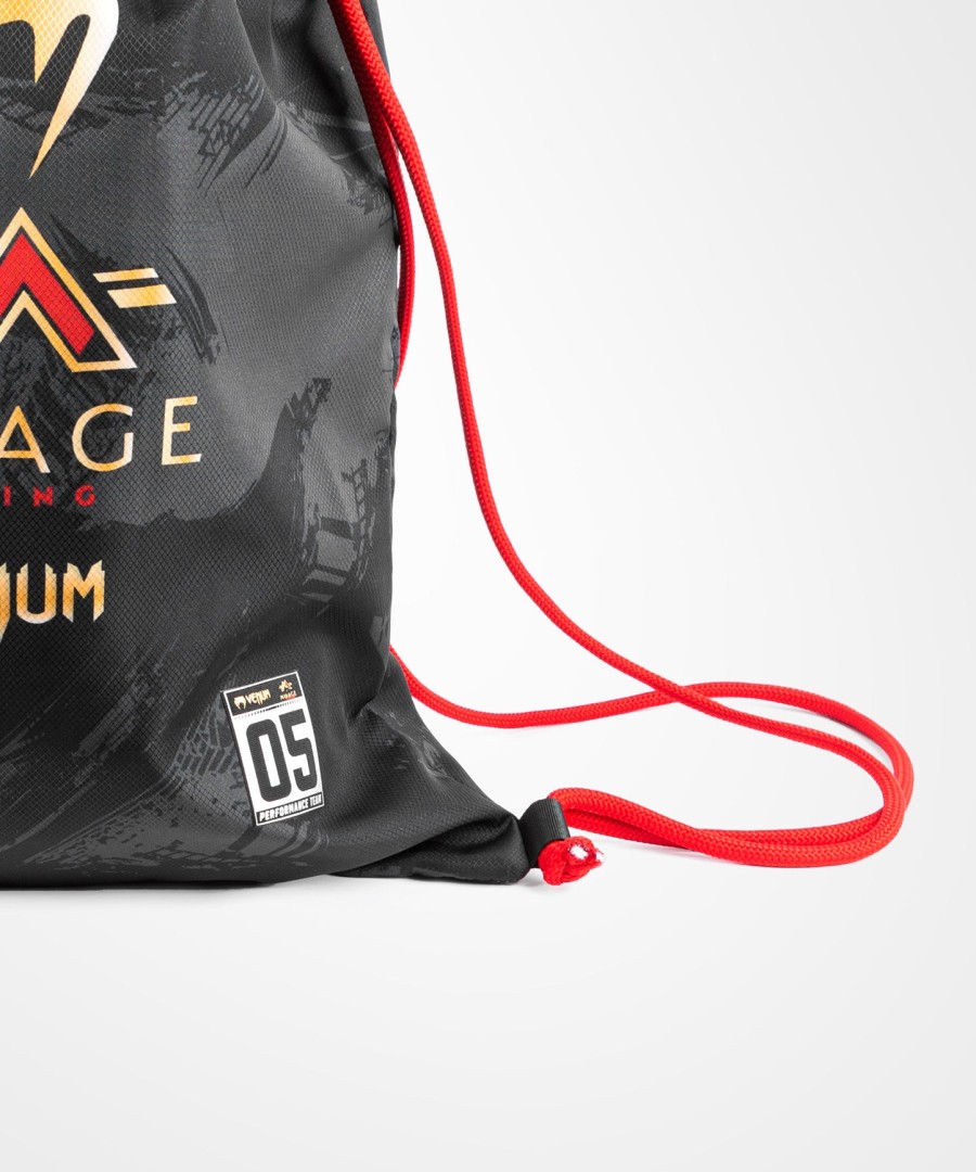 mochila com cordão venum x mirage - pretodourado