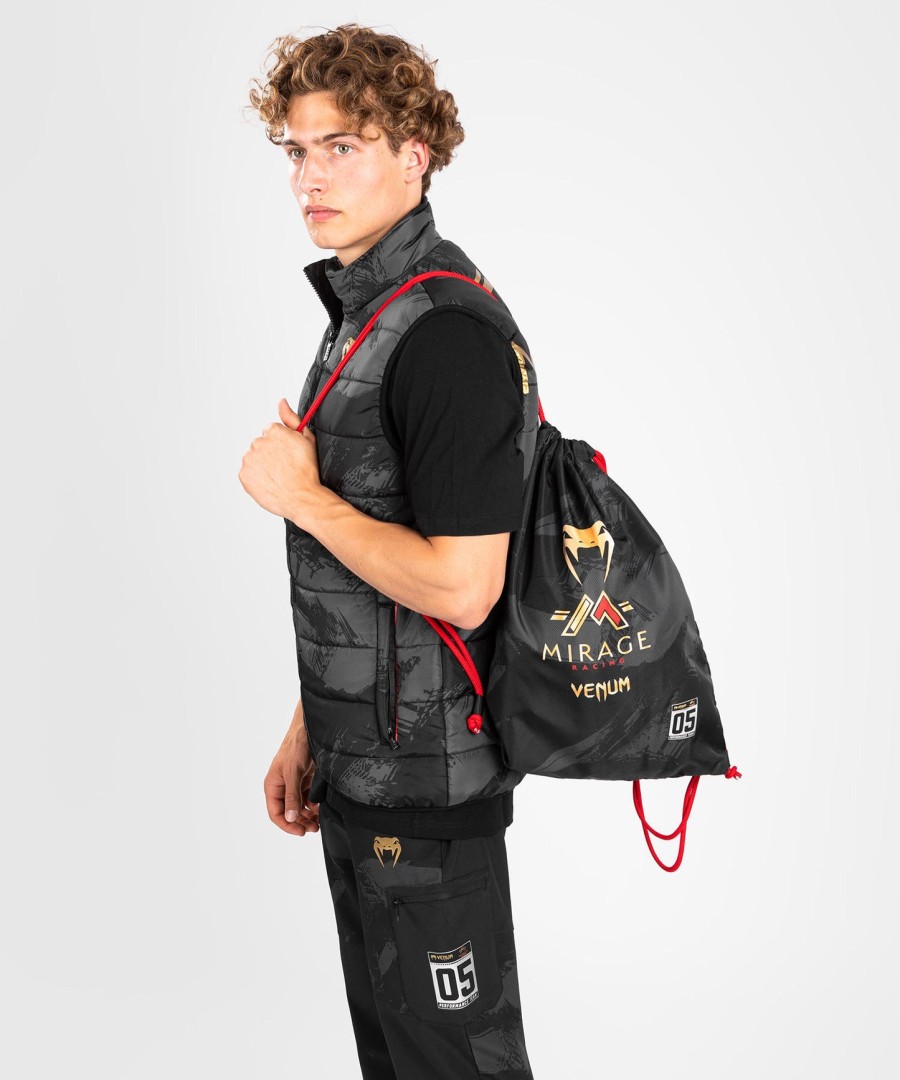 mochila com cordão venum x mirage - pretodourado