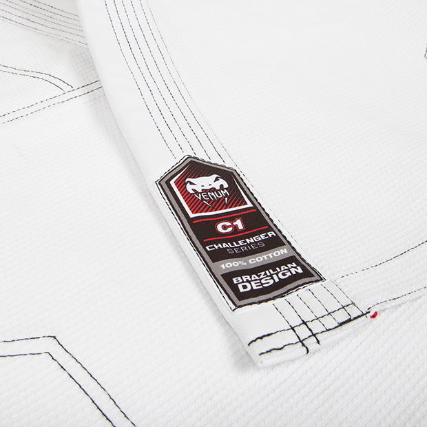 venum challenger 2.0 crianças jiu-jitsu gi - branco