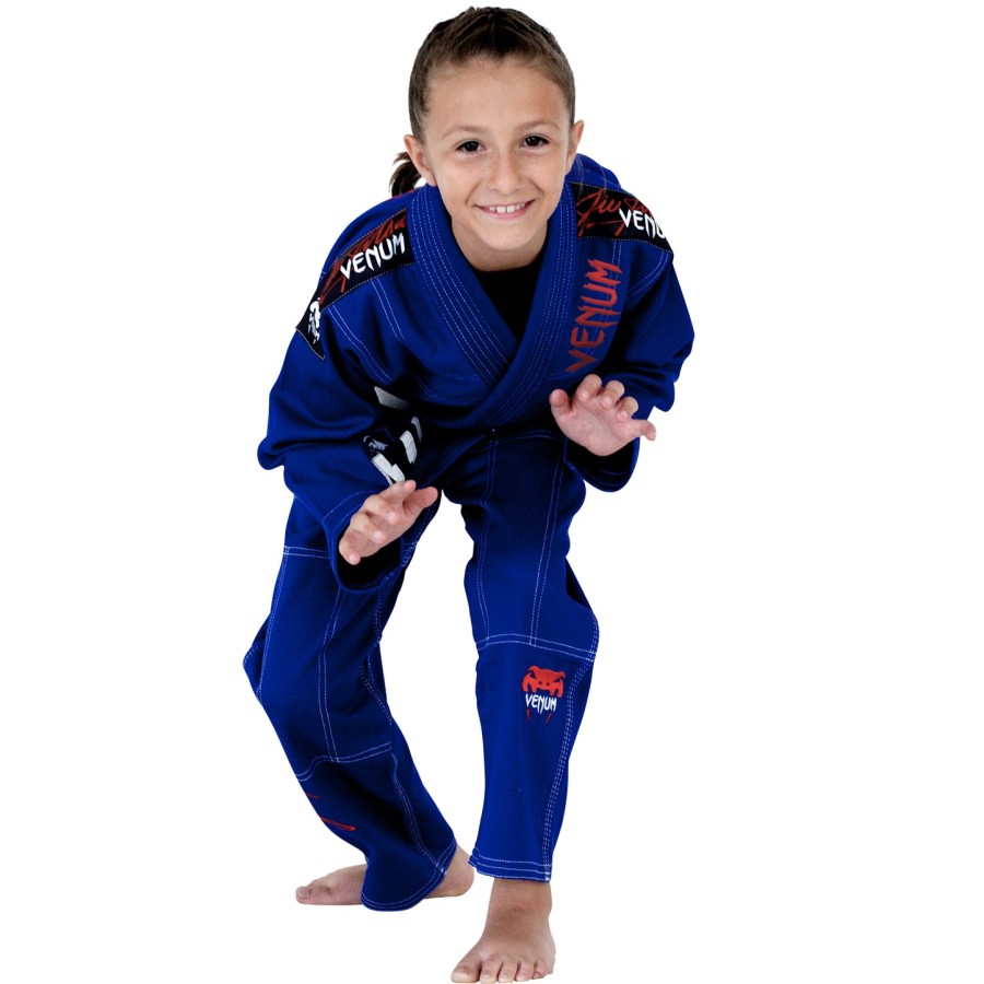 venum challenger 2.0 kids bjj gi - azul royal