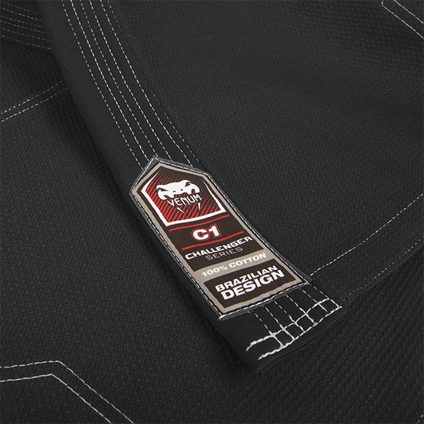 venum challenger 2.0 crianças jiu-jitsu gi - preto