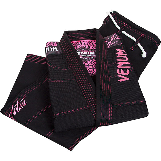 venum challenger 2.0 gi de jiu-jitsu feminino - preto