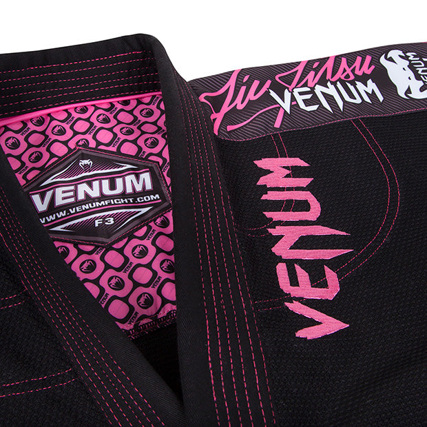 venum challenger 2.0 gi de jiu-jitsu feminino - preto