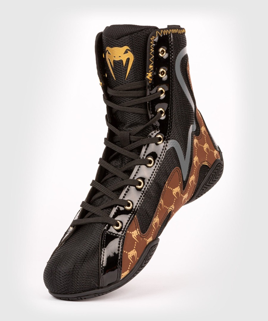 sapatos de boxe venum elite evo monogram – pretomarrom