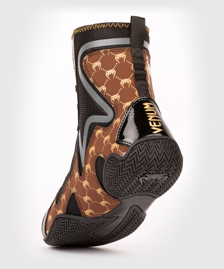 sapatos de boxe venum elite evo monogram – pretomarrom