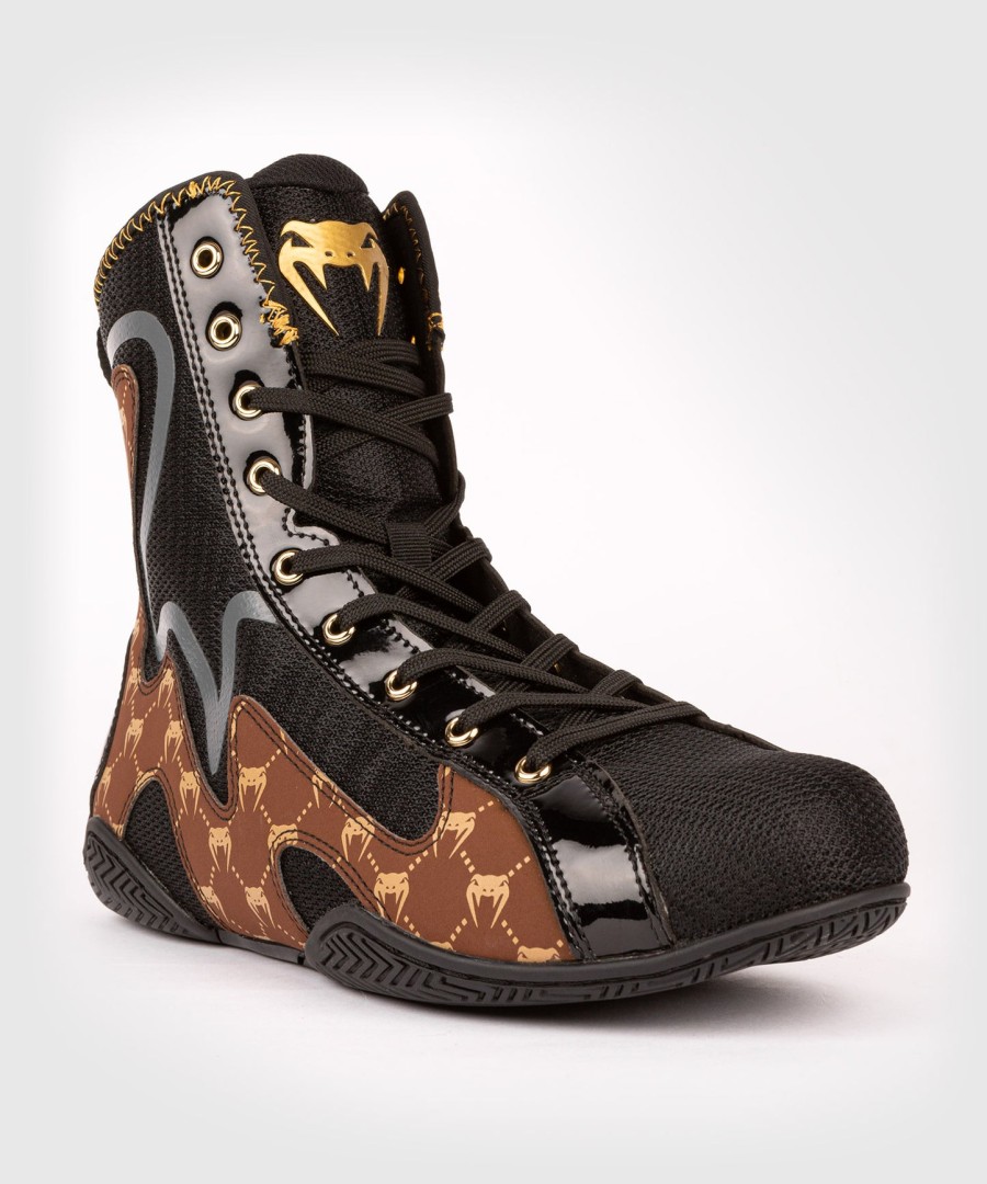 sapatos de boxe venum elite evo monogram – pretomarrom