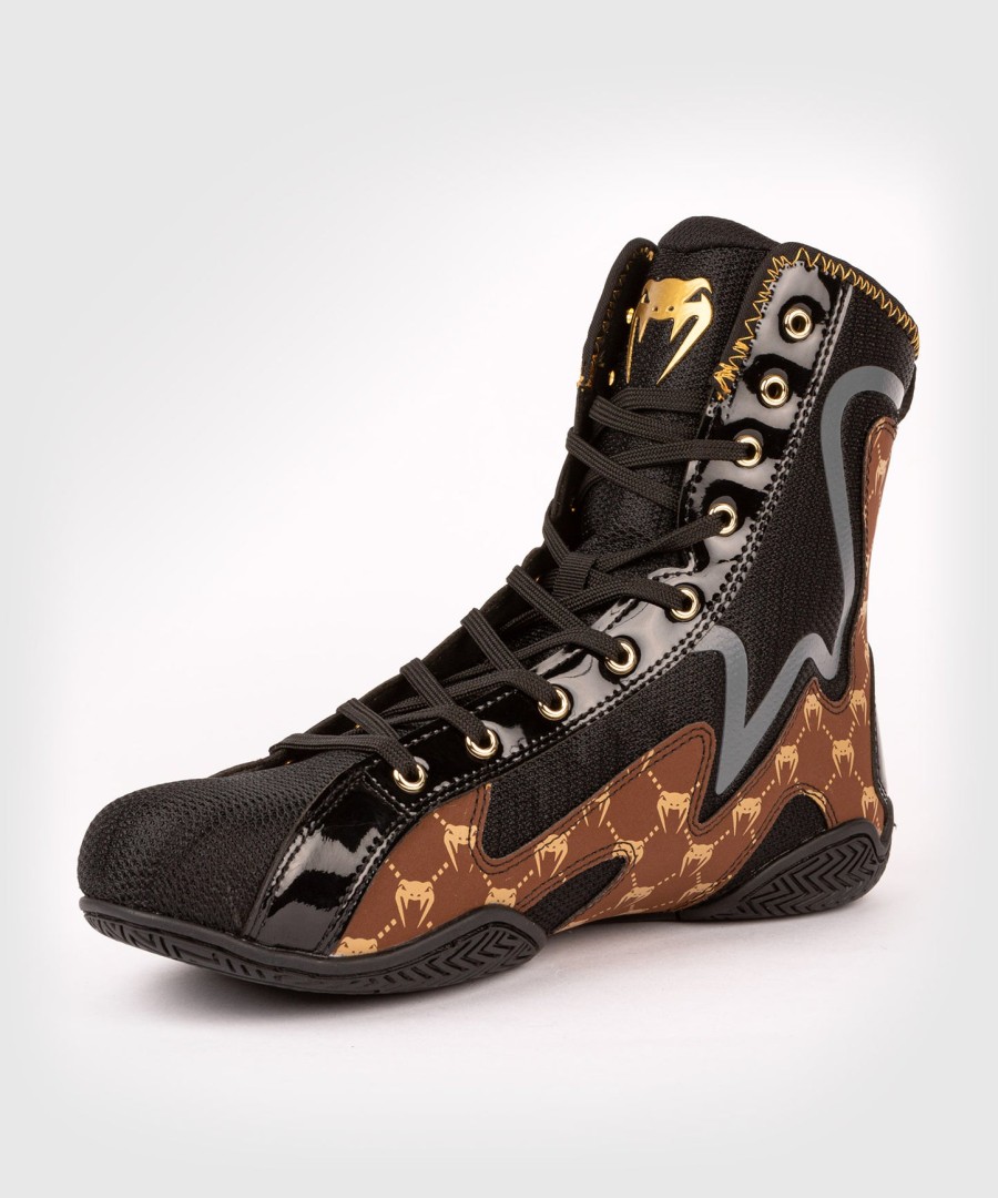 sapatos de boxe venum elite evo monogram – pretomarrom