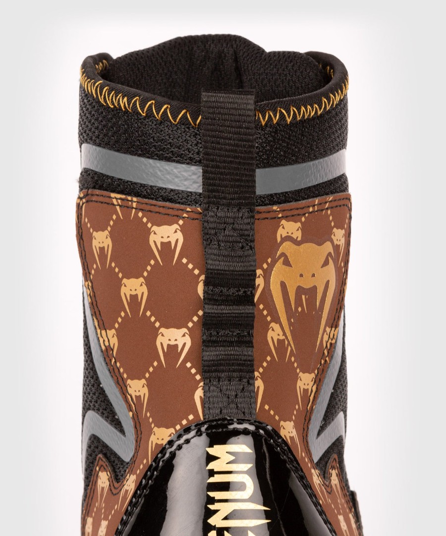 sapatos de boxe venum elite evo monogram – pretomarrom