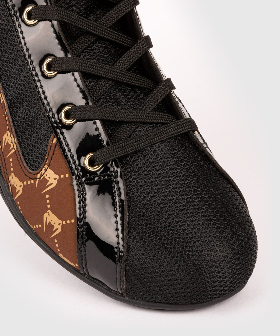 sapatos de boxe venum elite evo monogram – pretomarrom