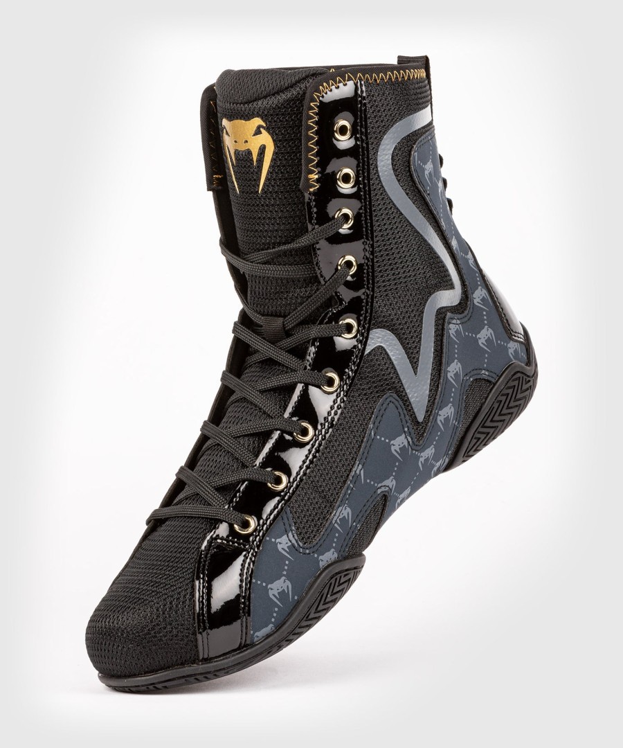 sapatos de boxe venum elite evo monogram – pretoazul marinho