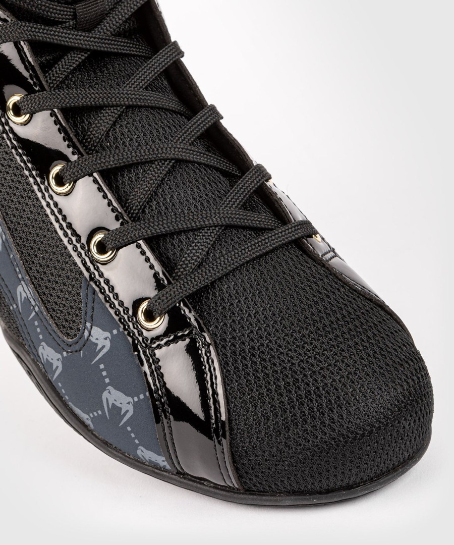 sapatos de boxe venum elite evo monogram – pretoazul marinho