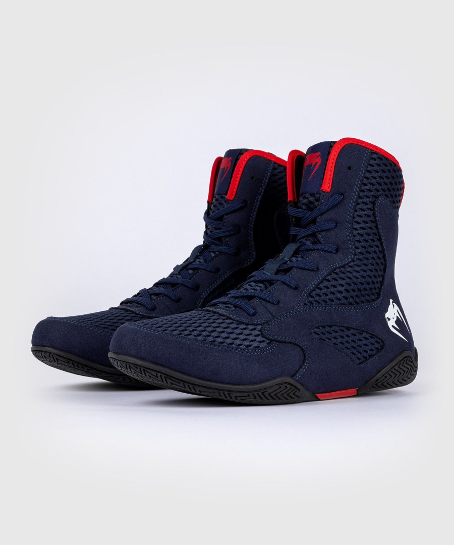 sapatos de boxe venum contender - azul marinhovermelho