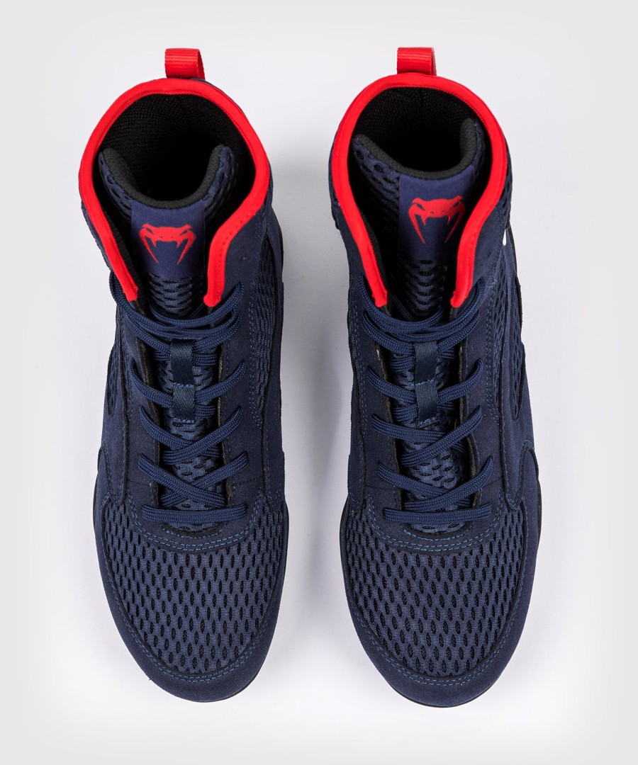 sapatos de boxe venum contender - azul marinhovermelho