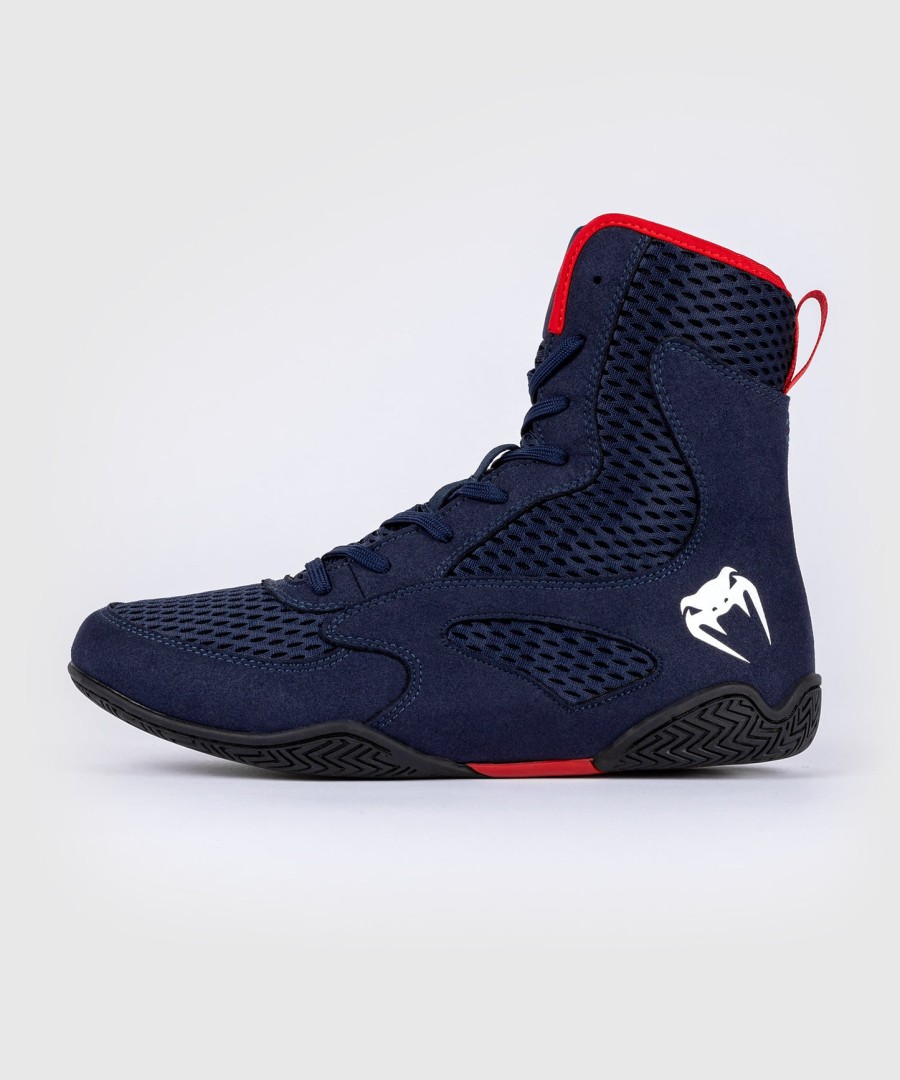 sapatos de boxe venum contender - azul marinhovermelho