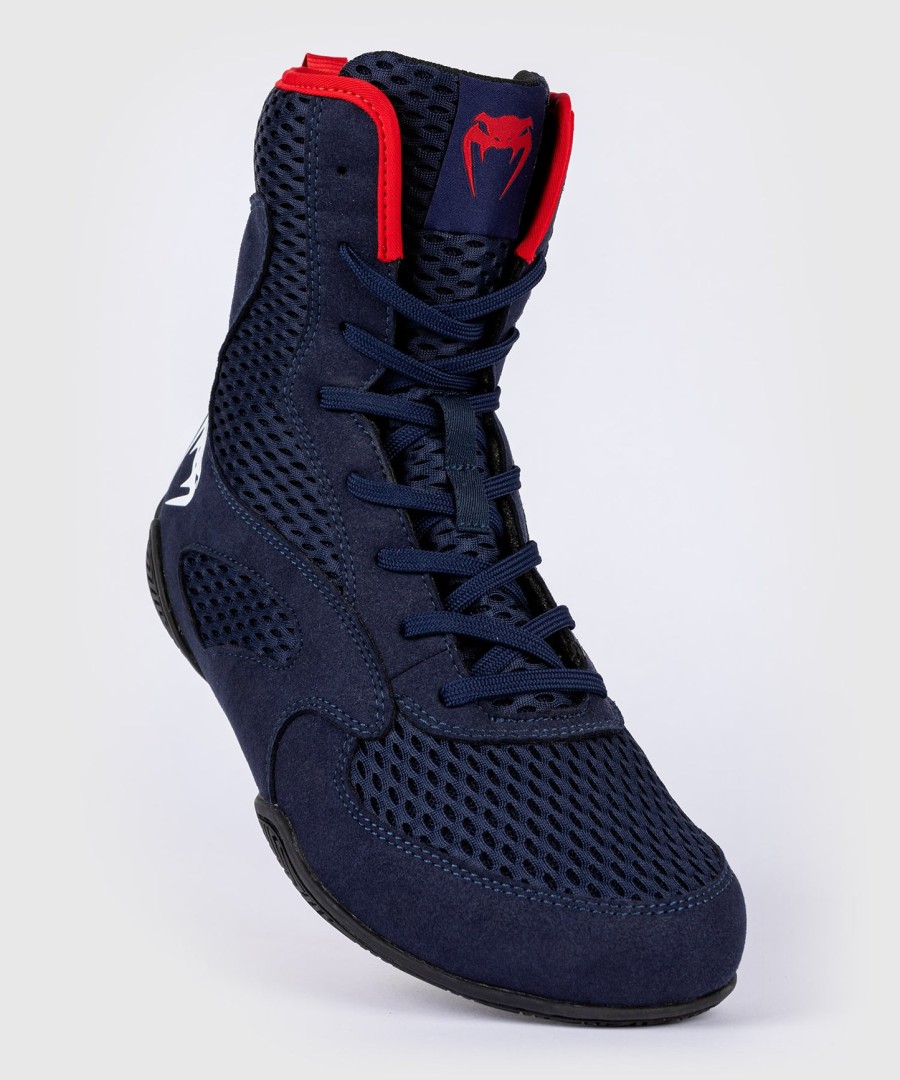 sapatos de boxe venum contender - azul marinhovermelho
