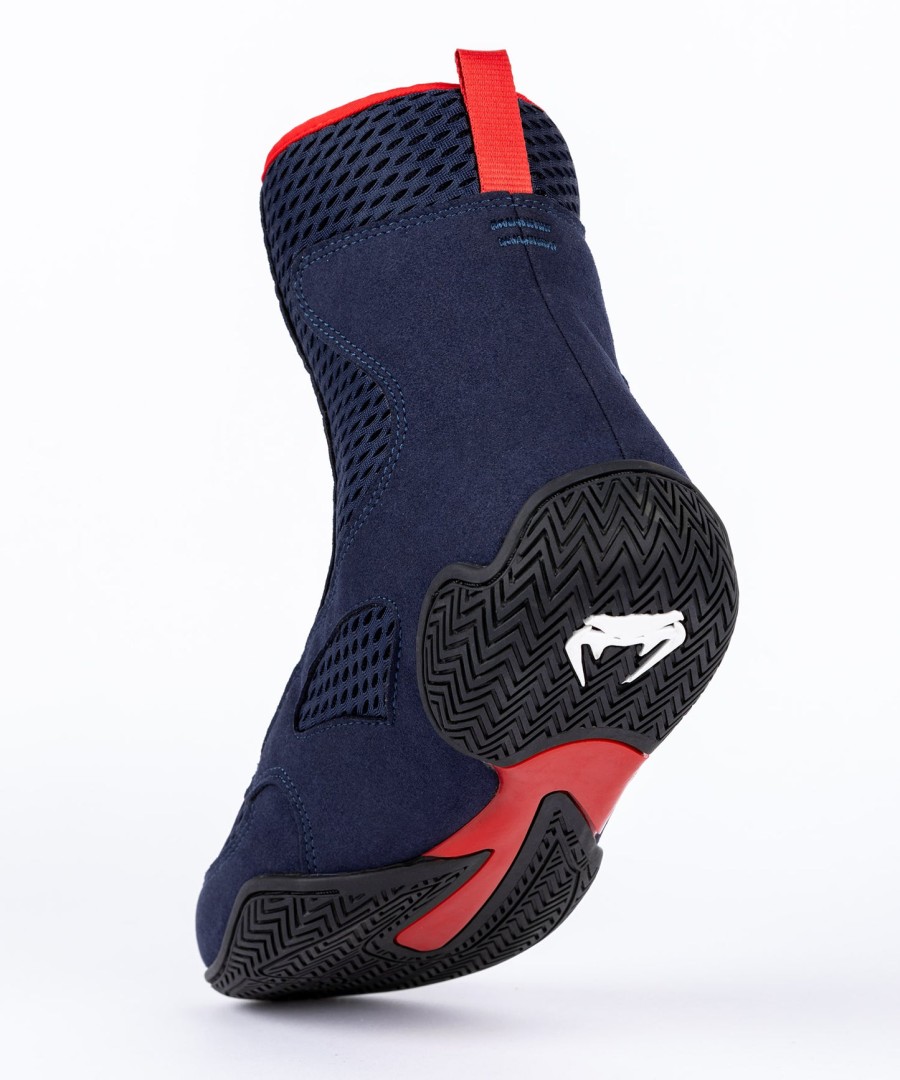 sapatos de boxe venum contender - azul marinhovermelho