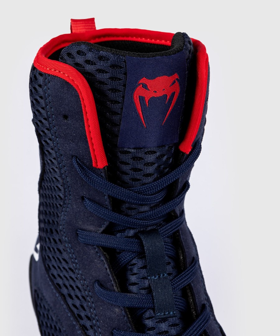 sapatos de boxe venum contender - azul marinhovermelho