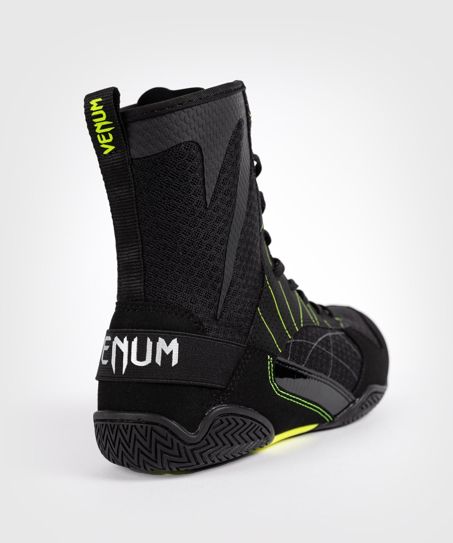 sapatos de boxe venum training camp 4.0 - pretoverde neon