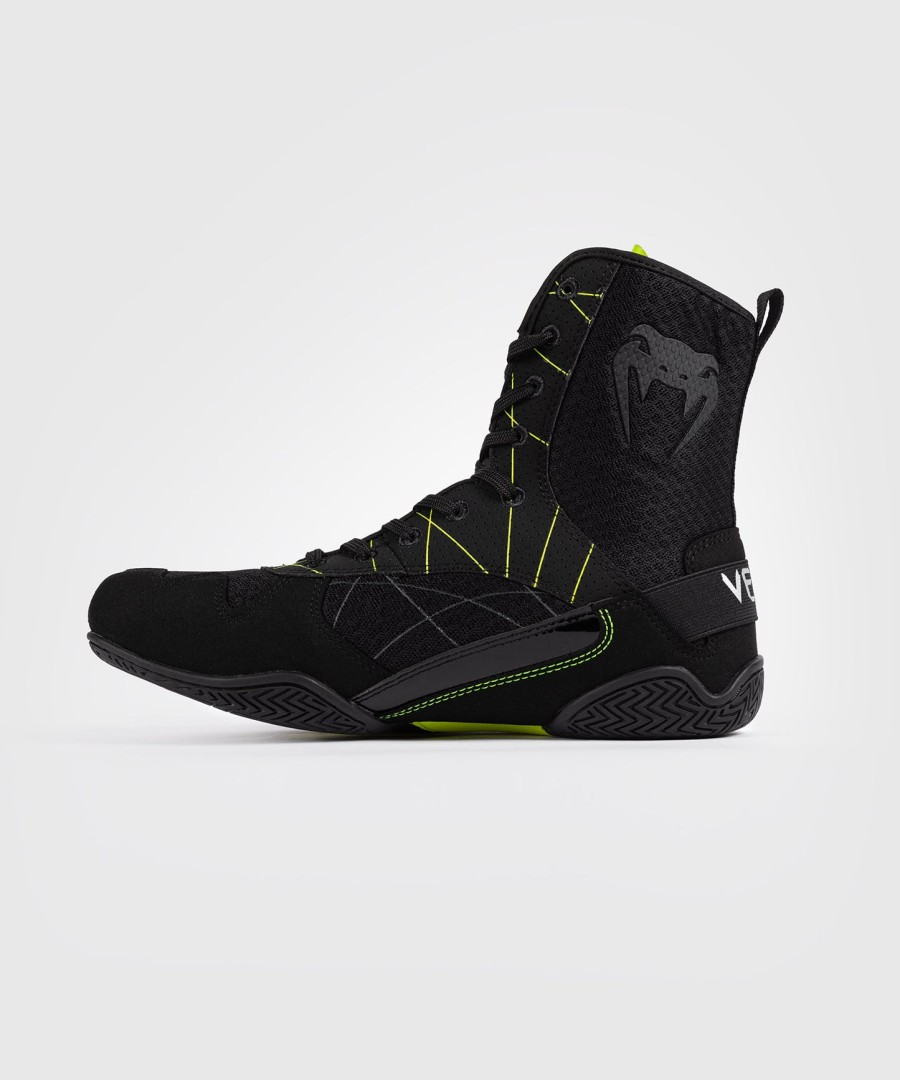 sapatos de boxe venum training camp 4.0 - pretoverde neon