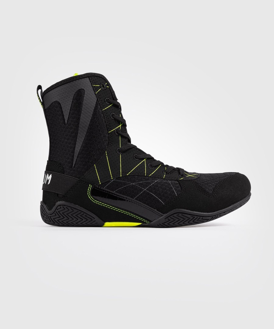sapatos de boxe venum training camp 4.0 - pretoverde neon