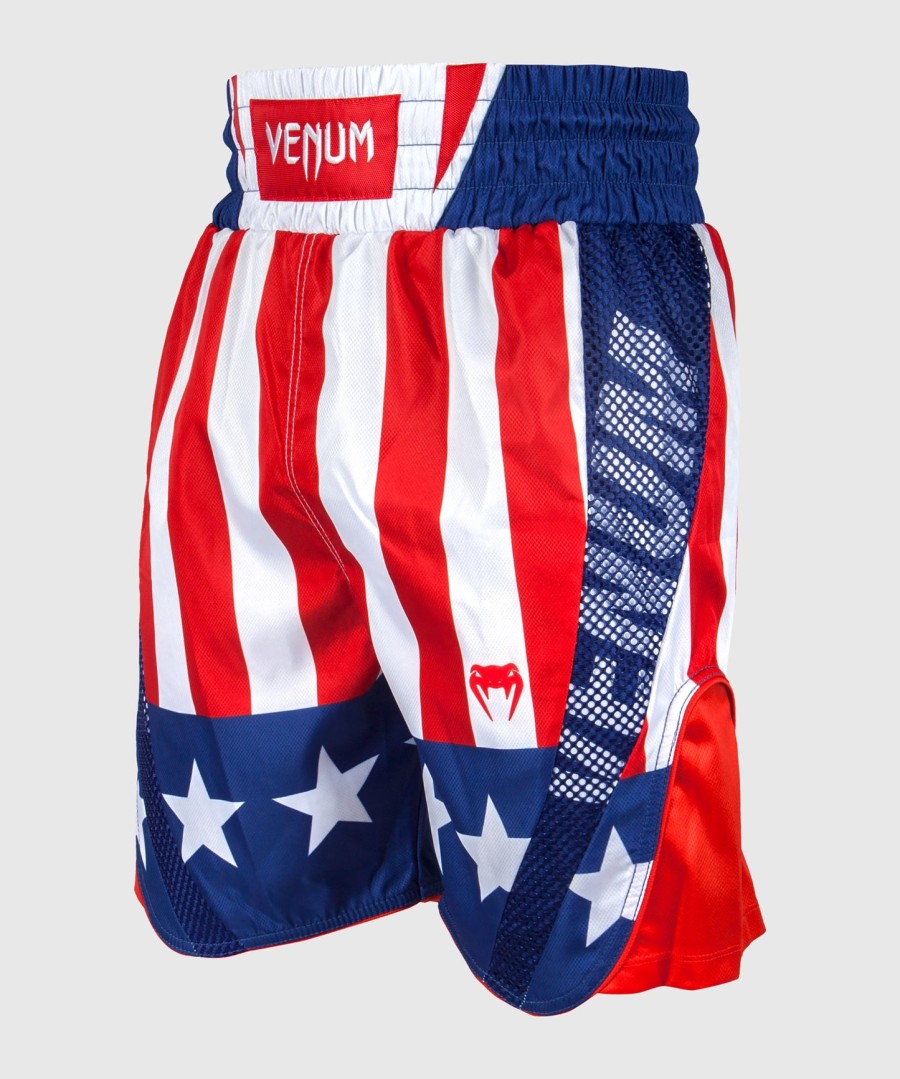 calções de boxe venum elite - eua - vermelhobranco-azul - exclusivo