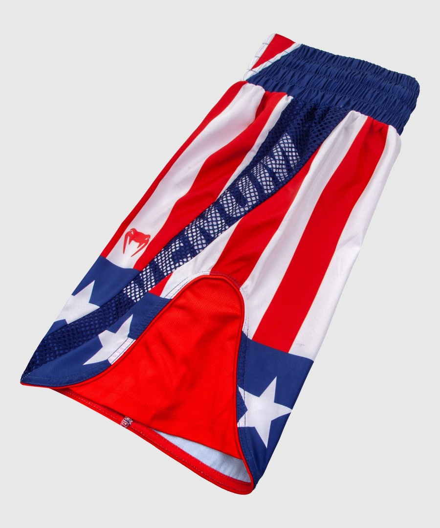 calções de boxe venum elite - eua - vermelhobranco-azul - exclusivo