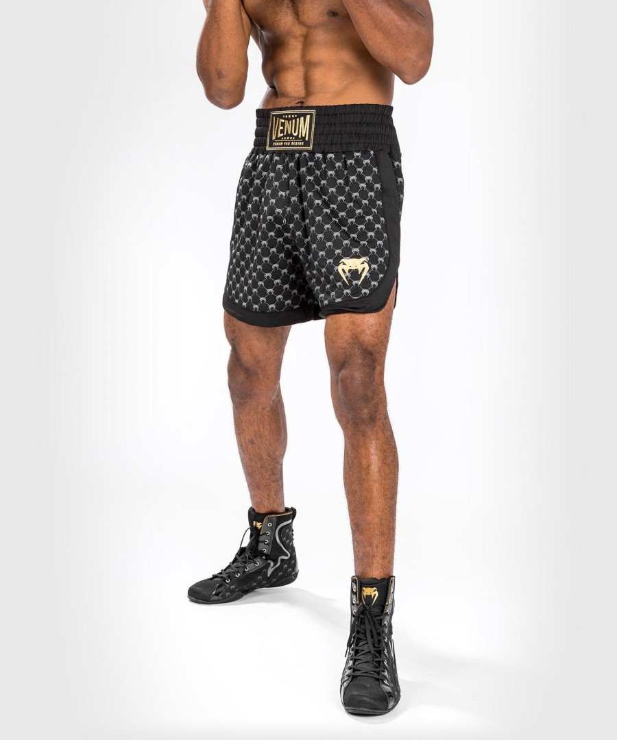calção de boxe venum monogram - preto