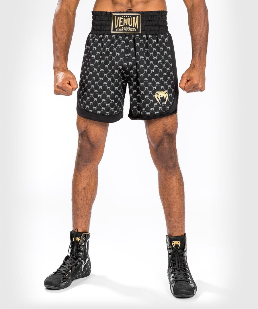 calção de boxe venum monogram - preto
