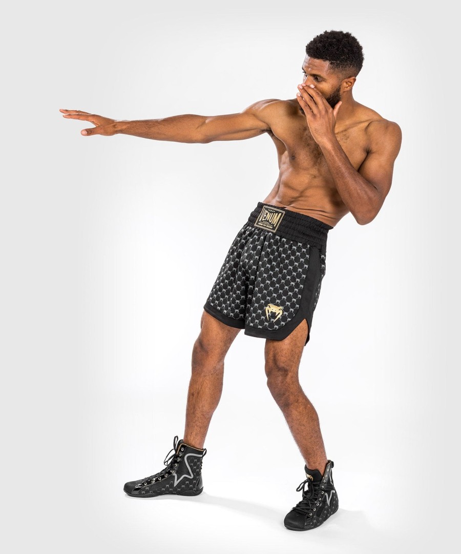 calção de boxe venum monogram - preto