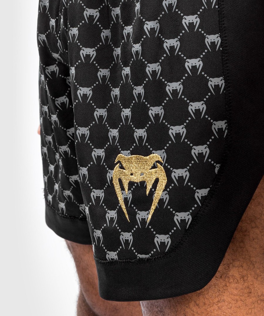 calção de boxe venum monogram - preto