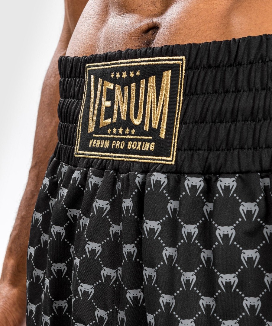calção de boxe venum monogram - preto