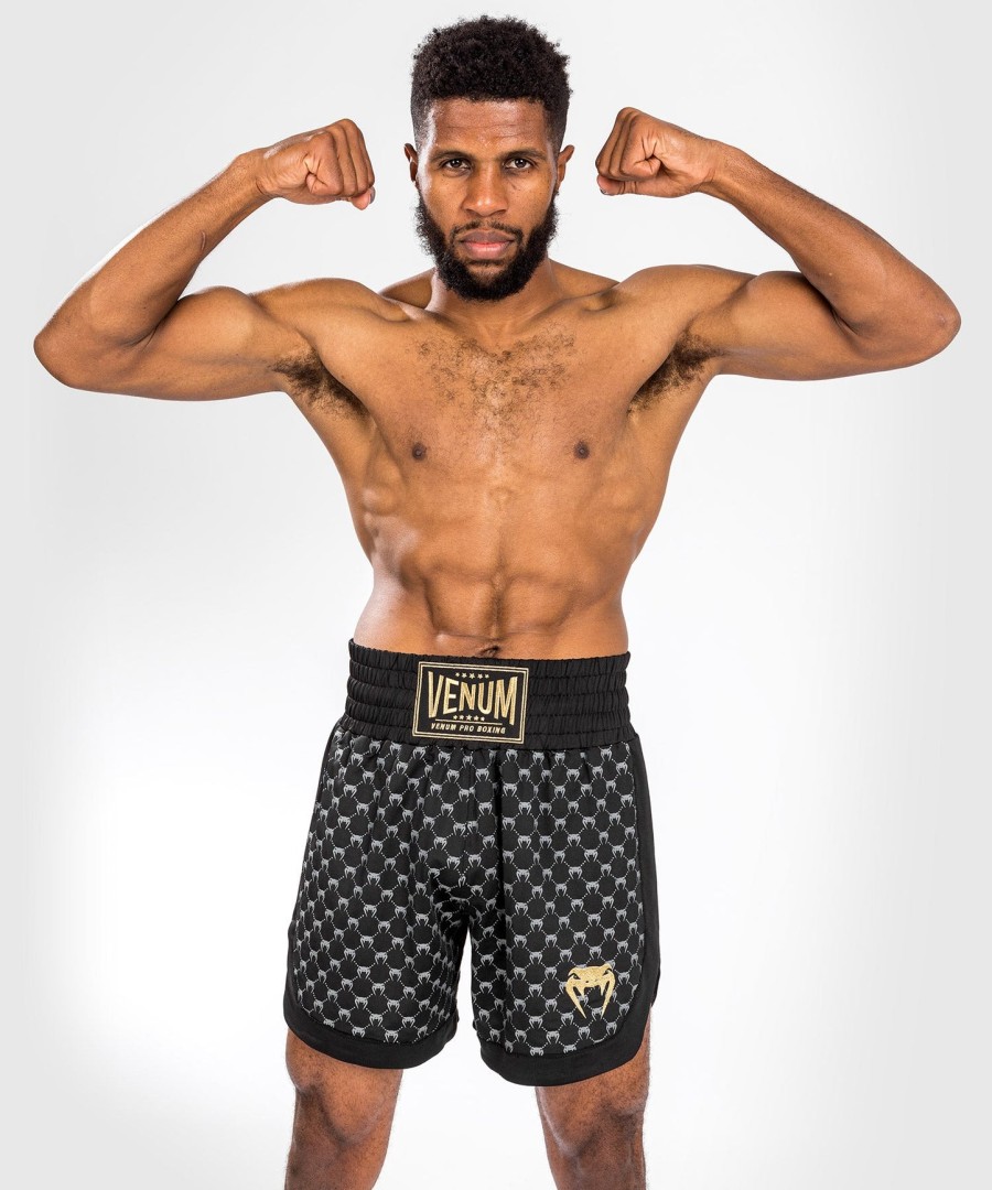 calção de boxe venum monogram - preto