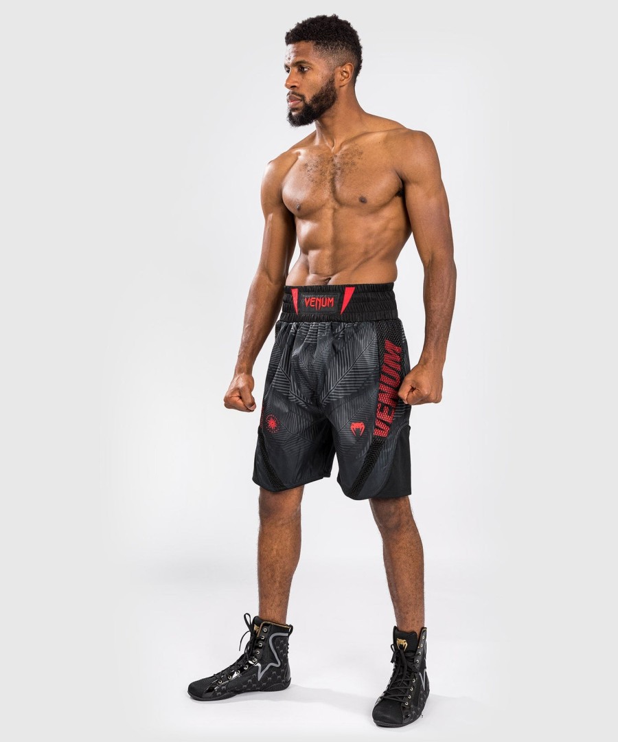 calções de boxe venum phantom - pretovermelho