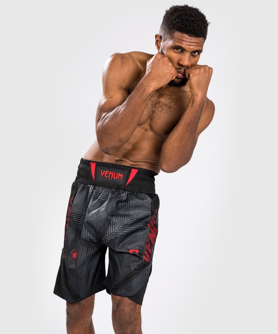 calções de boxe venum phantom - pretovermelho