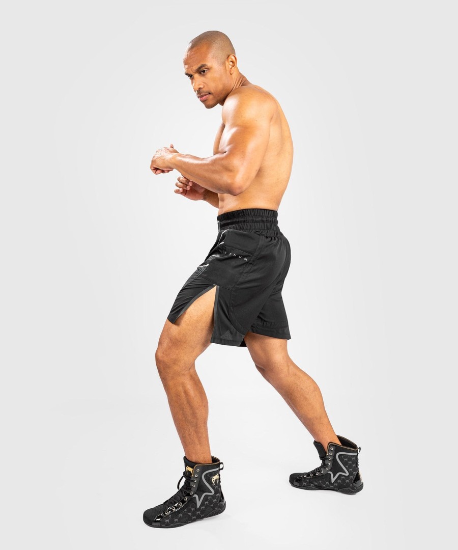 calção de boxe venum biomecha - pretocinza