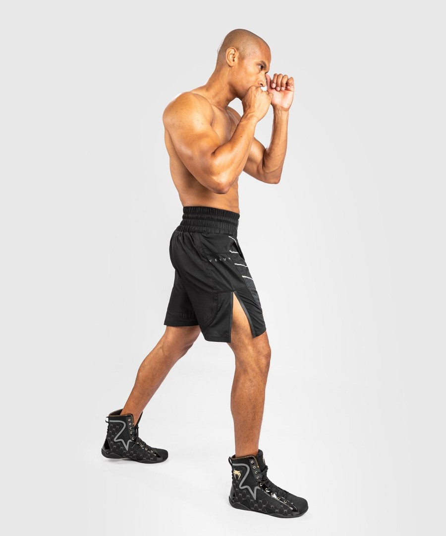 calção de boxe venum biomecha - pretocinza