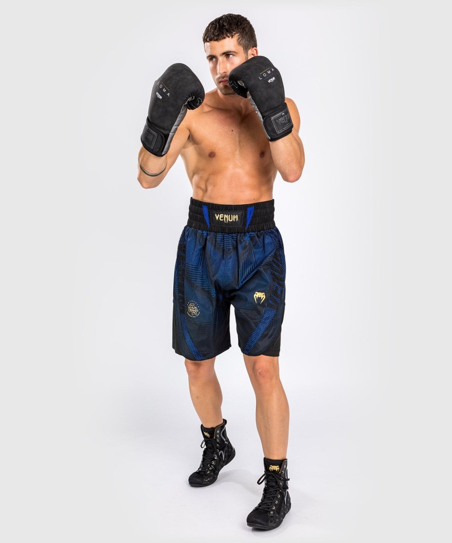 calção de boxe venum phantom loma - pretoazul