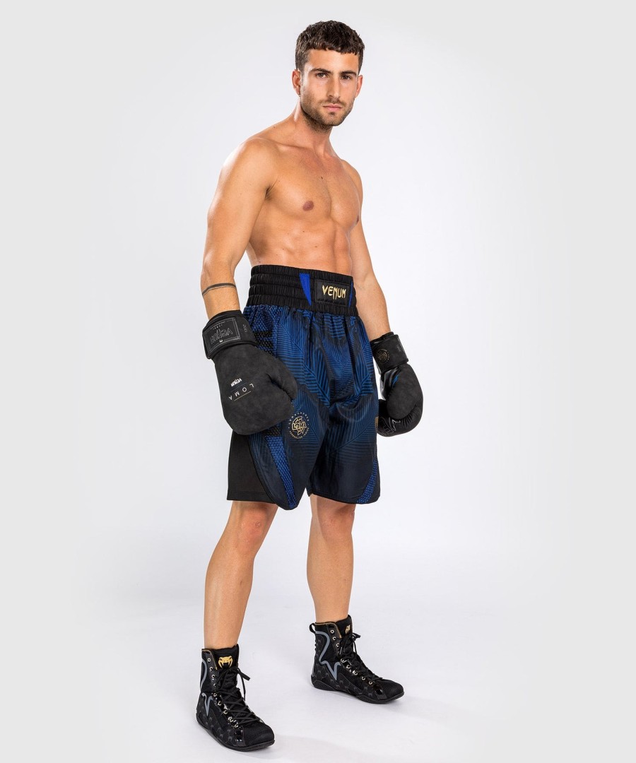 calção de boxe venum phantom loma - pretoazul