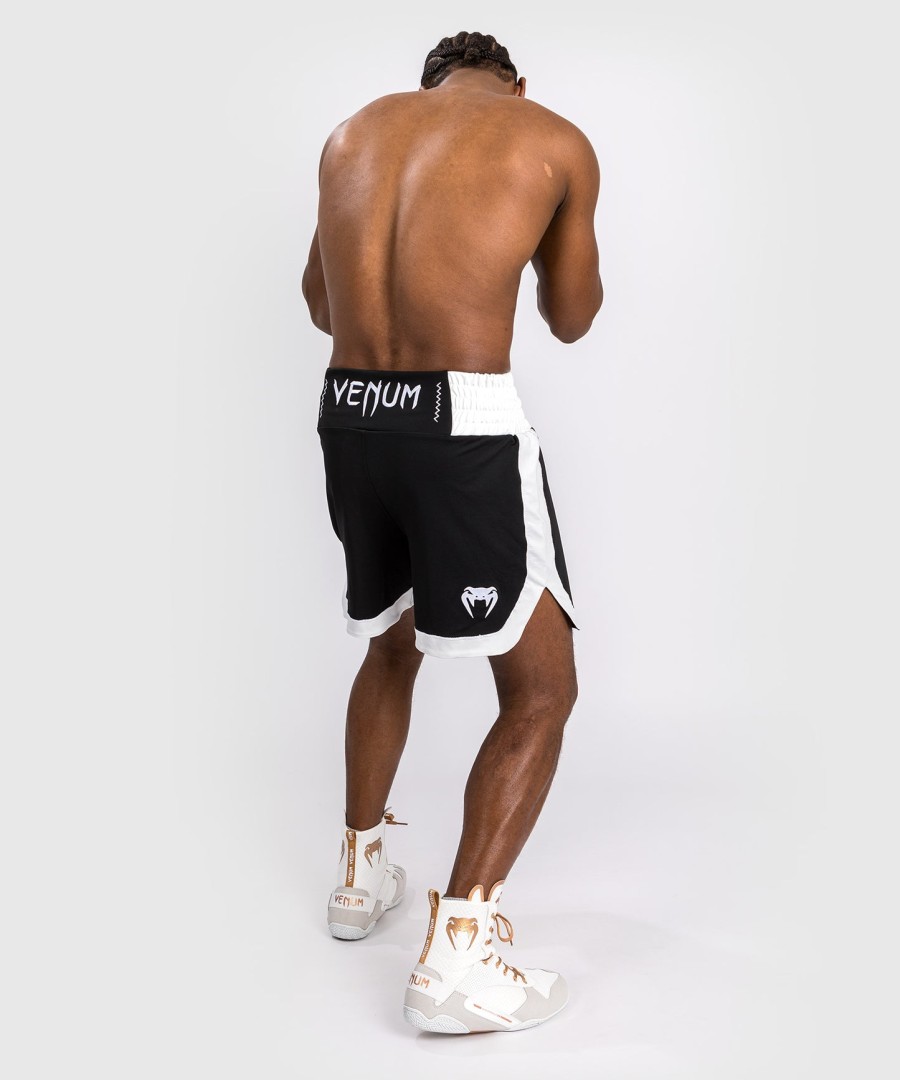 calção de boxe clássico venum - pretobranco