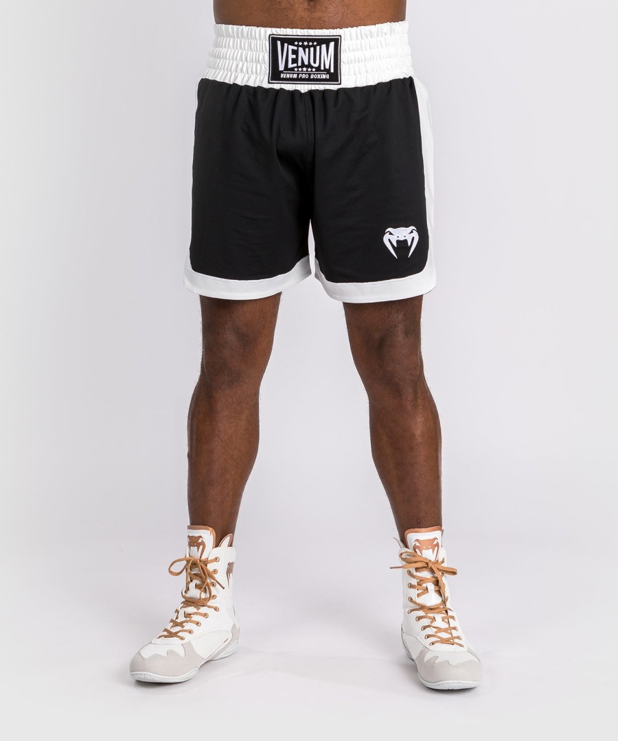 calção de boxe clássico venum - pretobranco